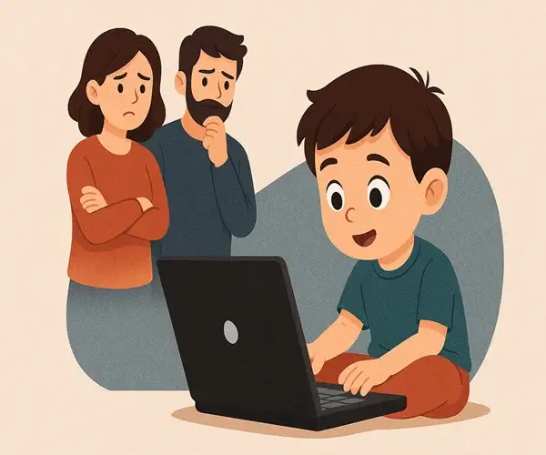 مخاطر الإنترنت على الأطفال: تهديد صامت في كل منزل مخاطر الإنترنت على الأطفال: تهديد صامت في كل بيت